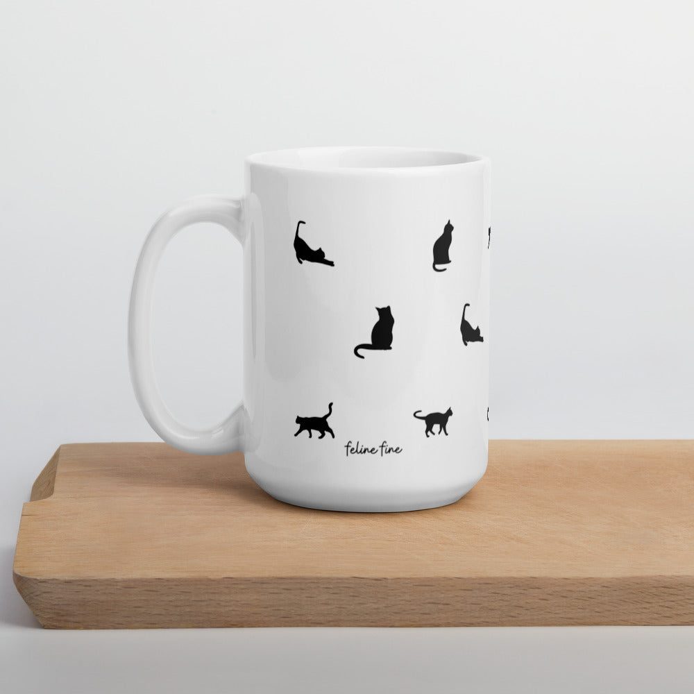 Cat Gift - Black Cat Mug With Pun