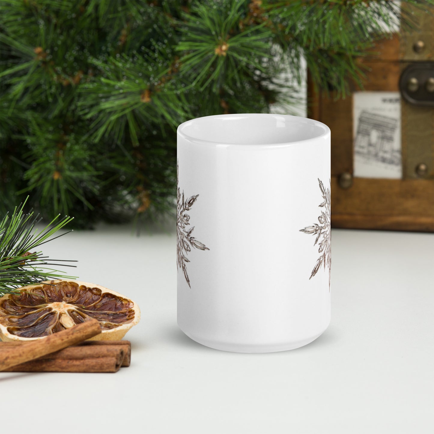 Snowflake White Mug