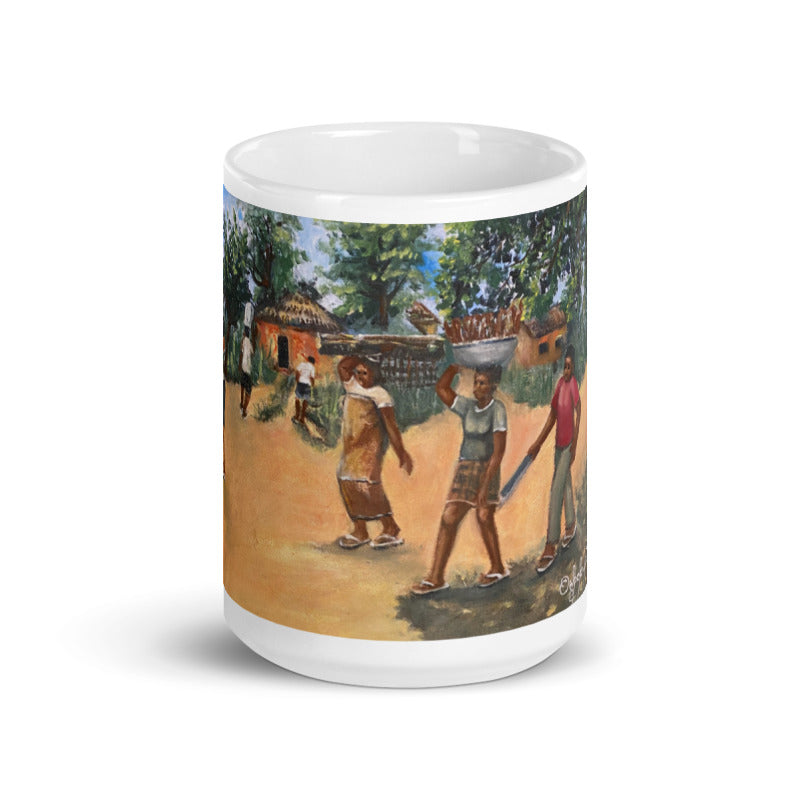 Back From The Farm Art Print Mug