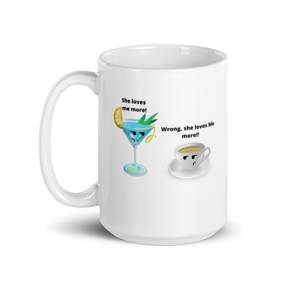 Cocktail And Coffee Mug, Cocktail Lover Gift, Coffee Lover, Coffee Gift, Cocktail Gifts, Cocktail Vs Coffee, Love Coffee, Love Cocktail