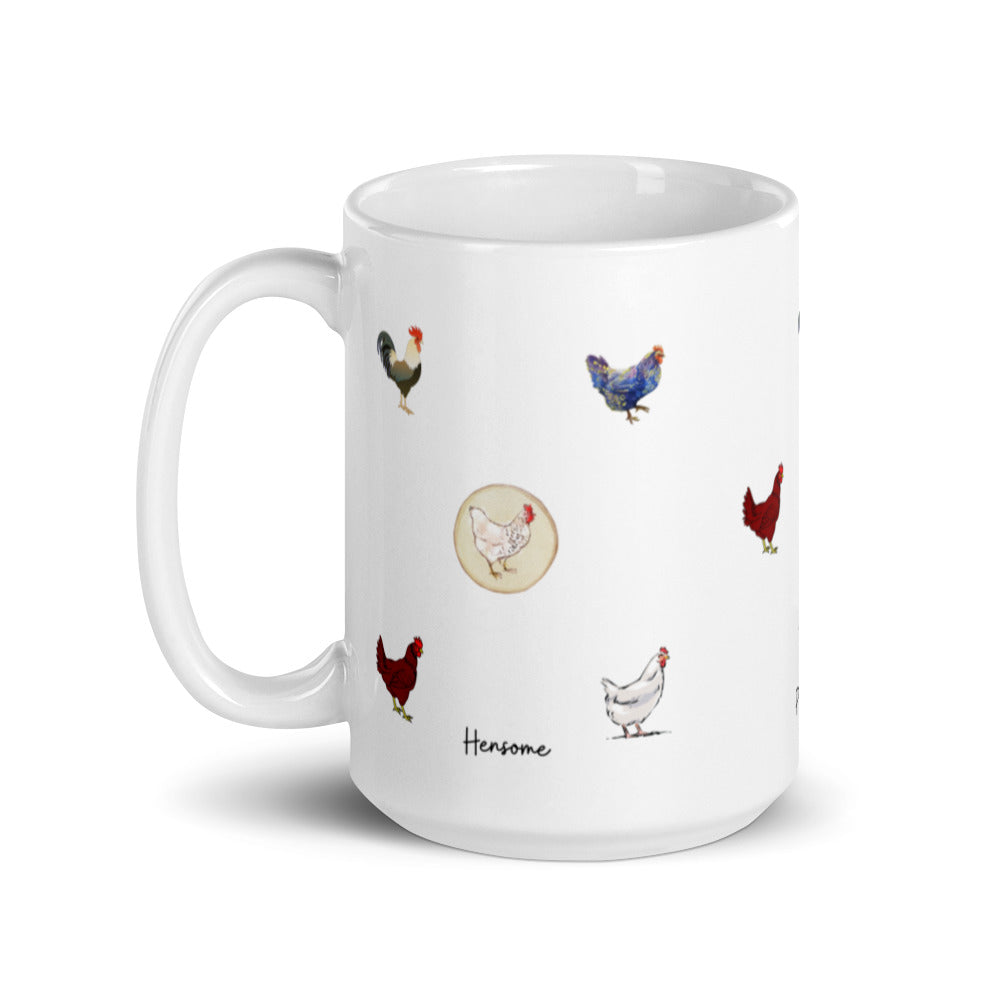 Chicken Coffee Mug, Easter Gifts For Adults, Perfect Gift For Chicken Keeper, Chicken Enthusiast