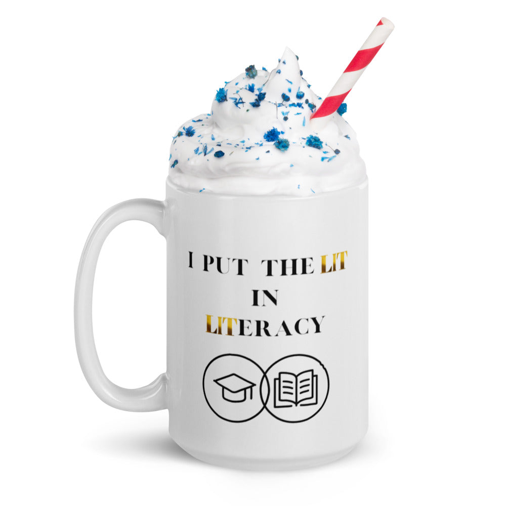 Teacher Mug, I Put The Lit In Literacy, Gifts For Teachers, Teacher Appreciation