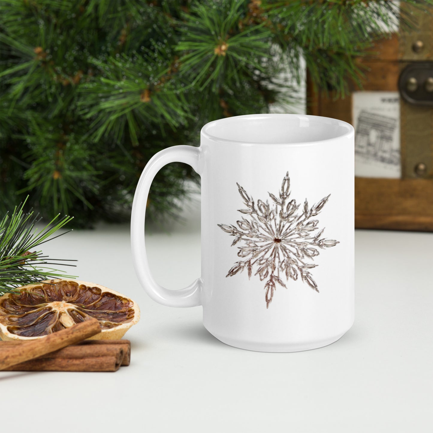 Snowflake White Mug