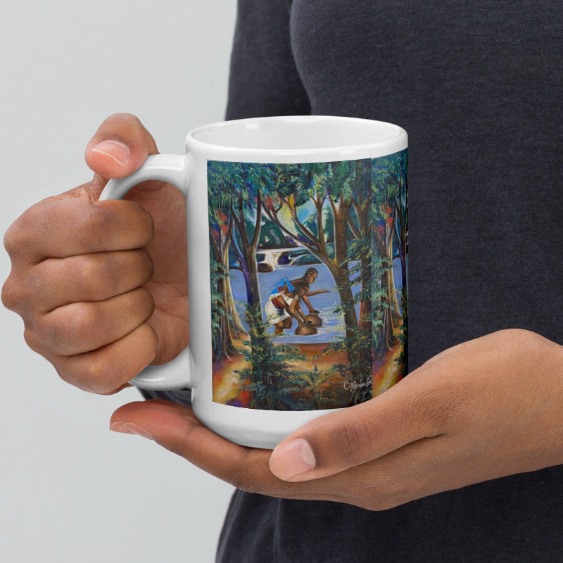 By The Riverside Art Print Mug