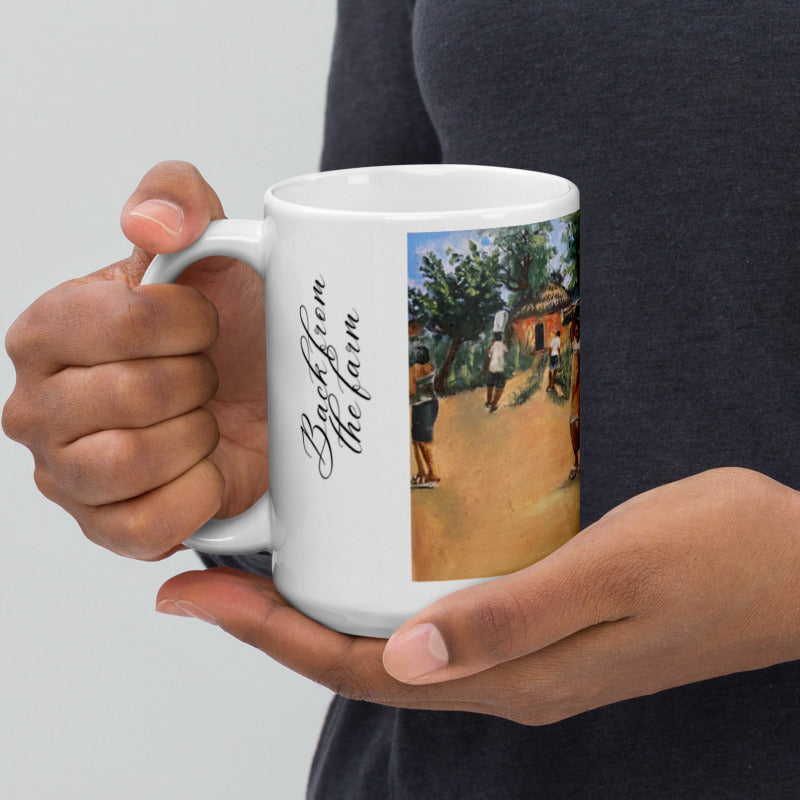 Back From The Farm Art Print Mug