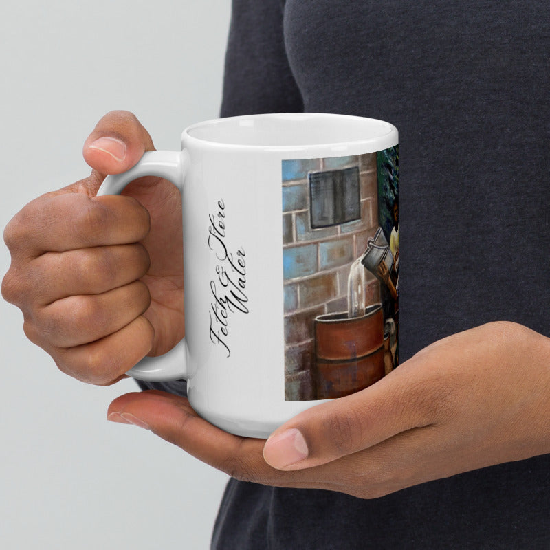 Native Chores Fetching And Storing Water Art Print Mug