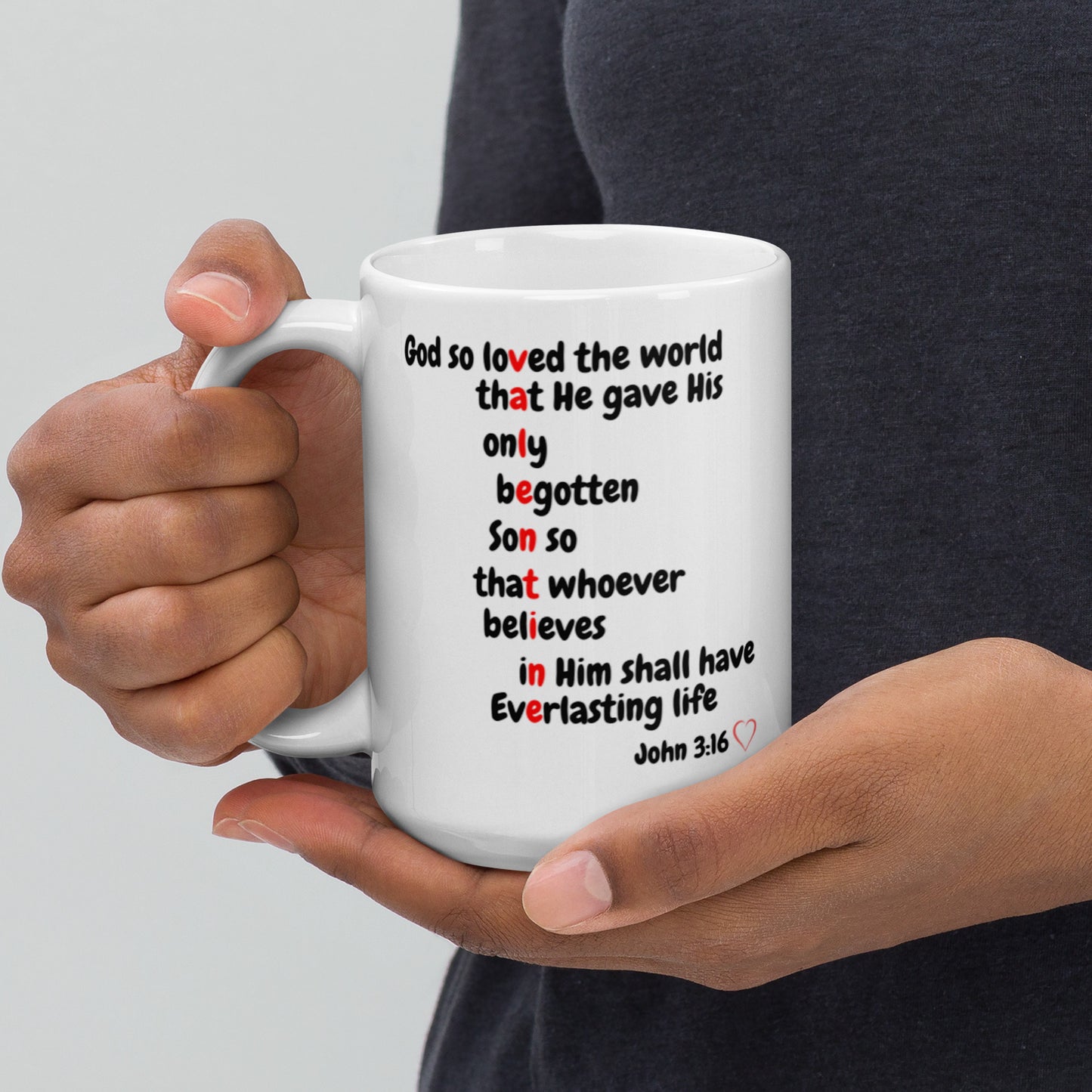 Valentine John 3:16 Mug