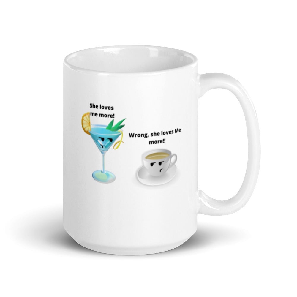 Cocktail And Coffee Mug, Cocktail Lover Gift, Coffee Lover, Coffee Gift, Cocktail Gifts, Cocktail Vs Coffee, Love Coffee, Love Cocktail