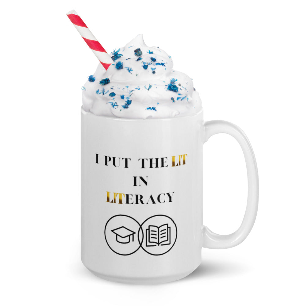 Teacher Mug, I Put The Lit In Literacy, Gifts For Teachers, Teacher Appreciation