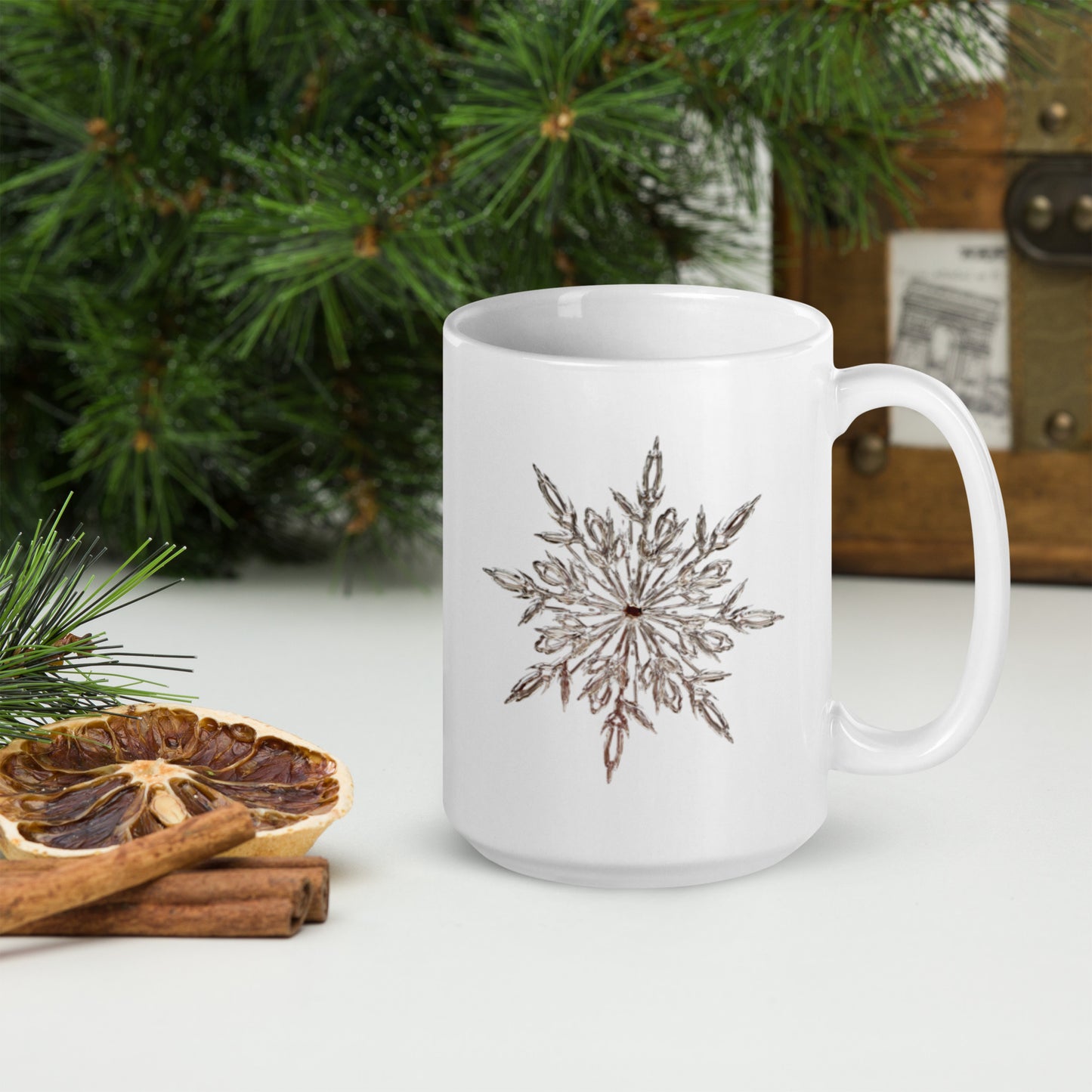 Snowflake White Mug