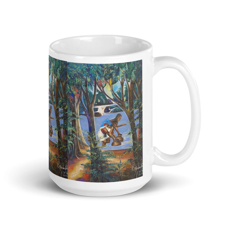 By The Riverside Art Print Mug