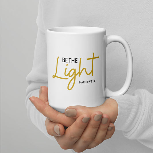 Be The Light White glossy Mug Matthew 5:14