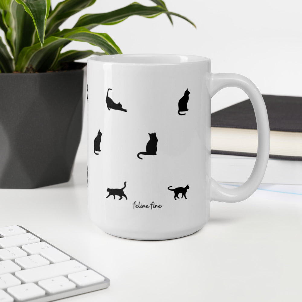 Cat Gift - Black Cat Mug With Pun