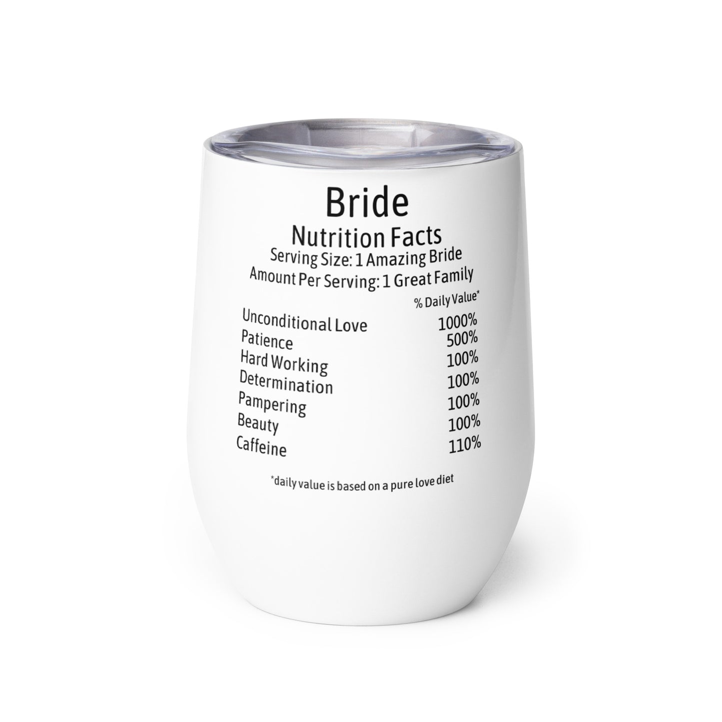 Bride Wine Tumbler