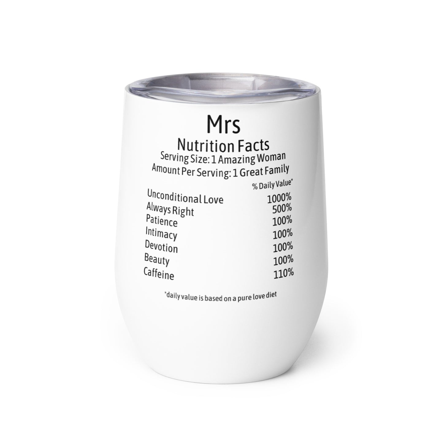 Mrs Wine Tumbler