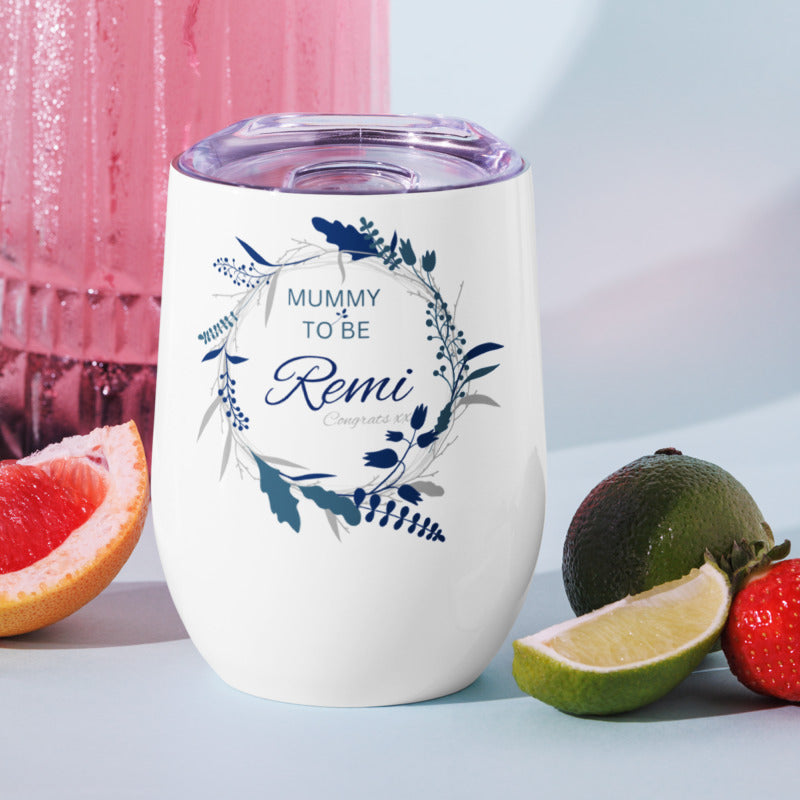 Personalized Baby Shower Wine tumbler