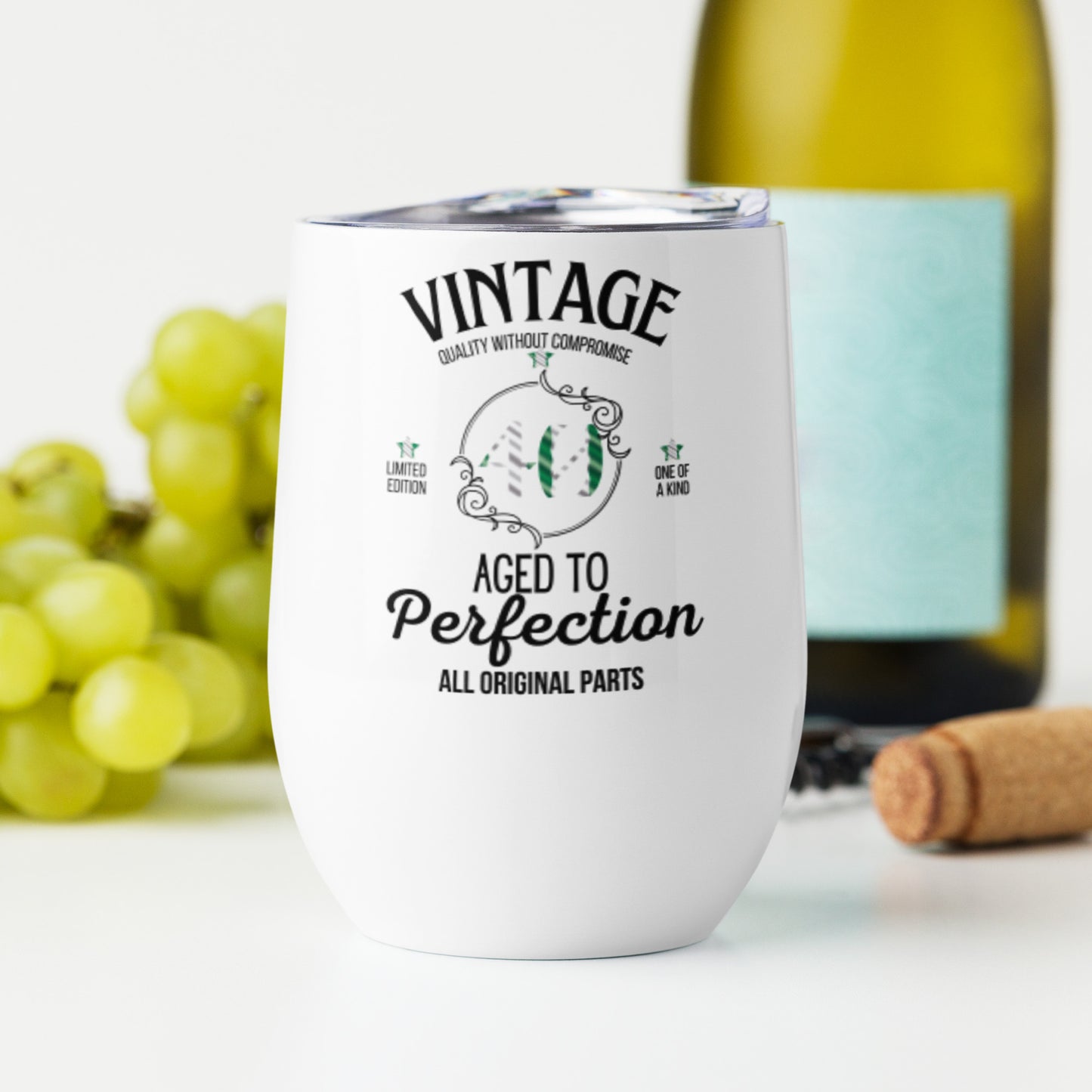 Personalised Nigerian Vintage Milestone Wine Tumbler