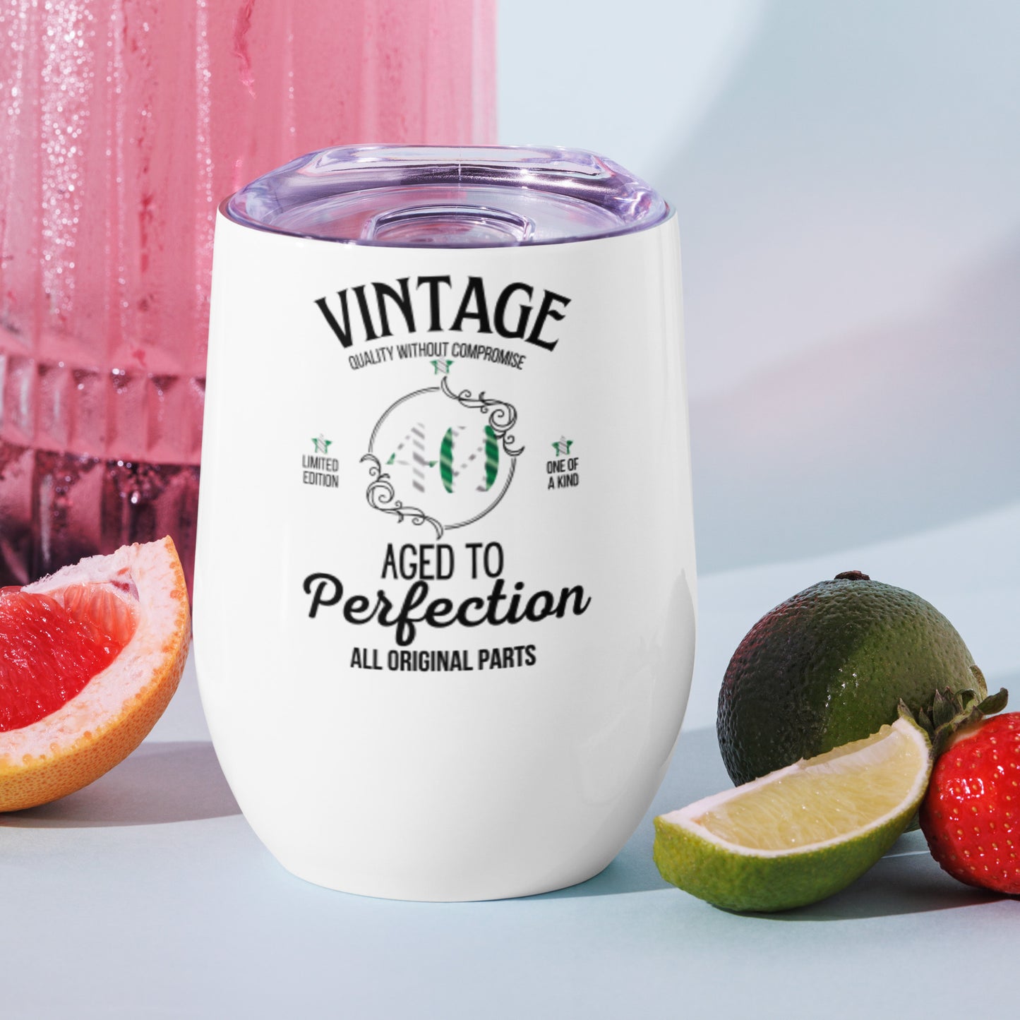 Personalised Nigerian Vintage Milestone Wine Tumbler