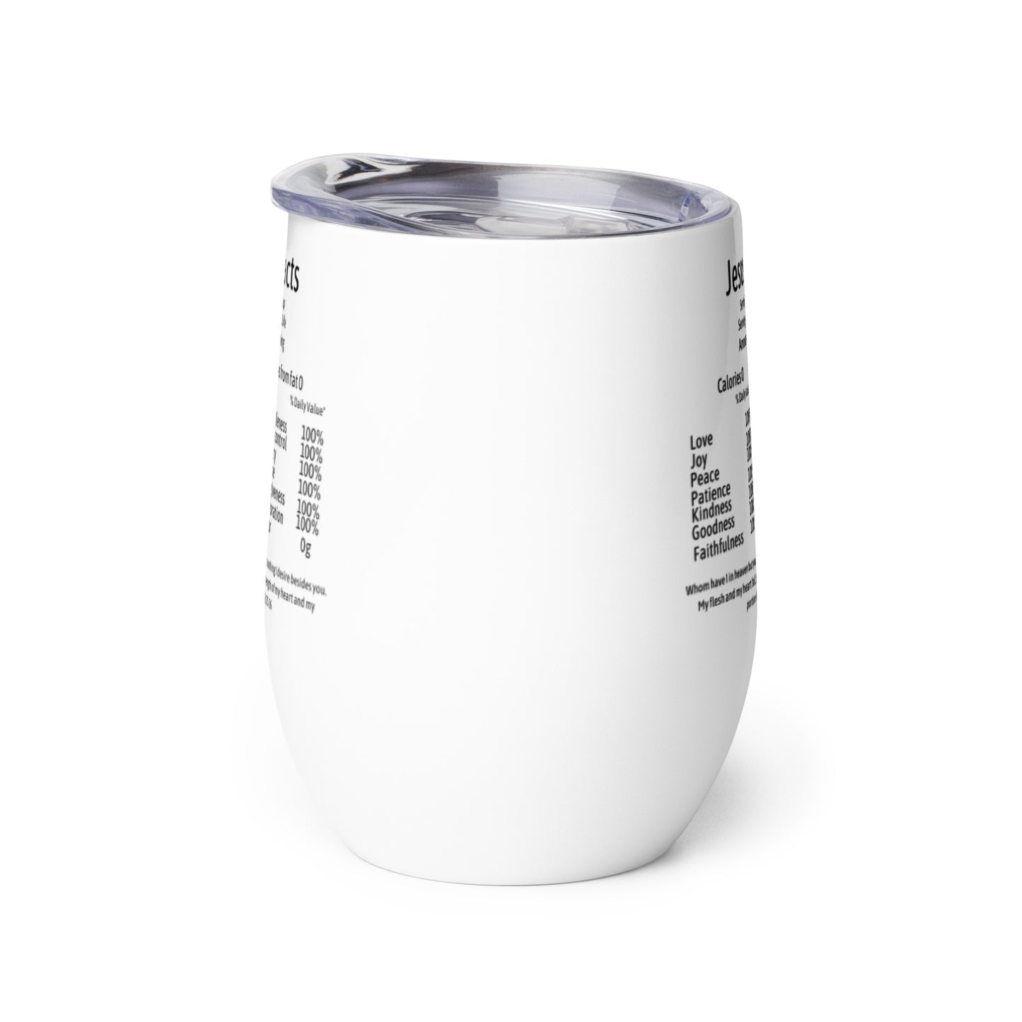 Jesus Facts Wine Tumbler