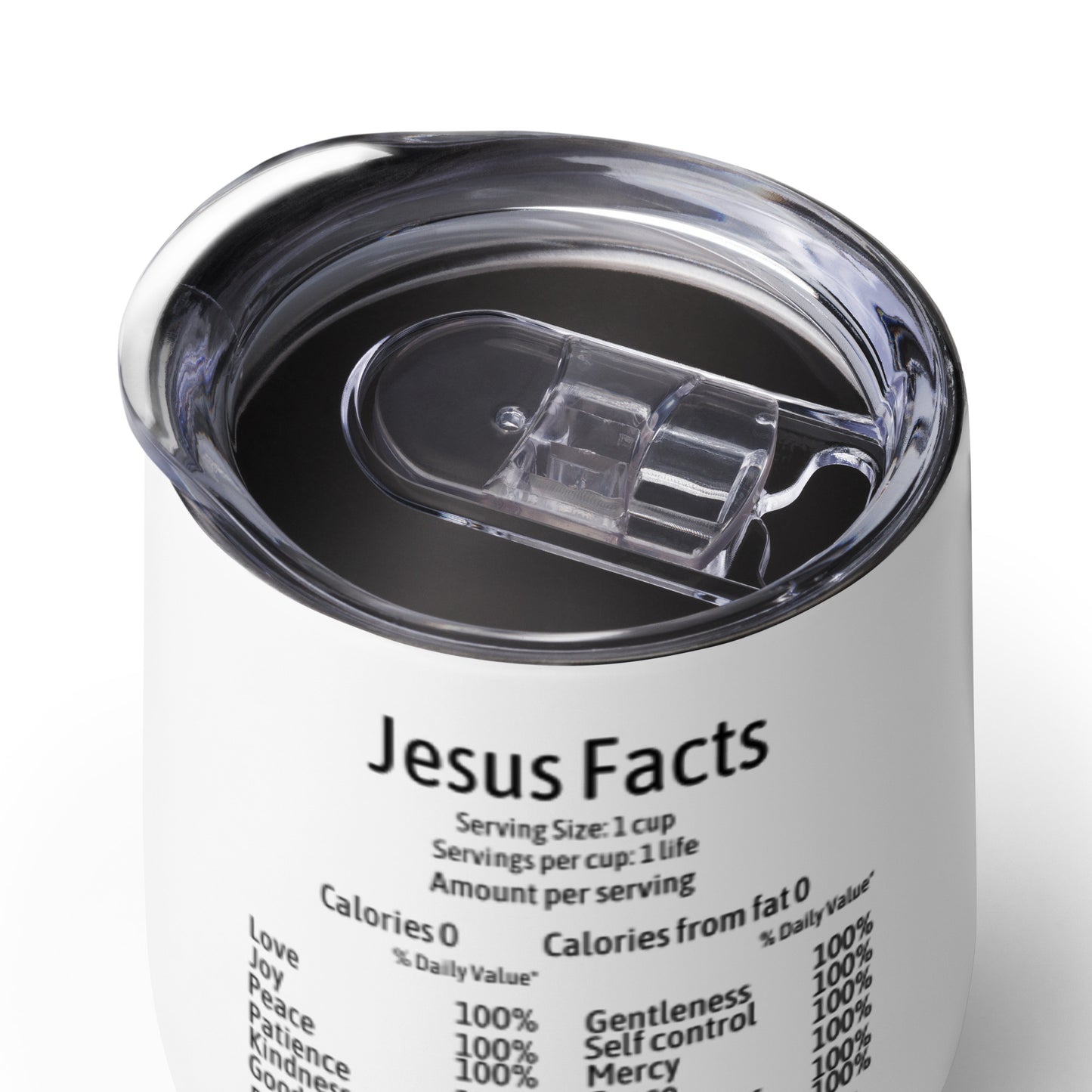 Jesus Facts Wine Tumbler