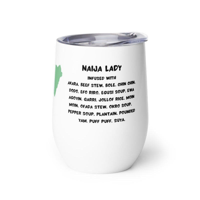 Naija Lady Wine tumbler