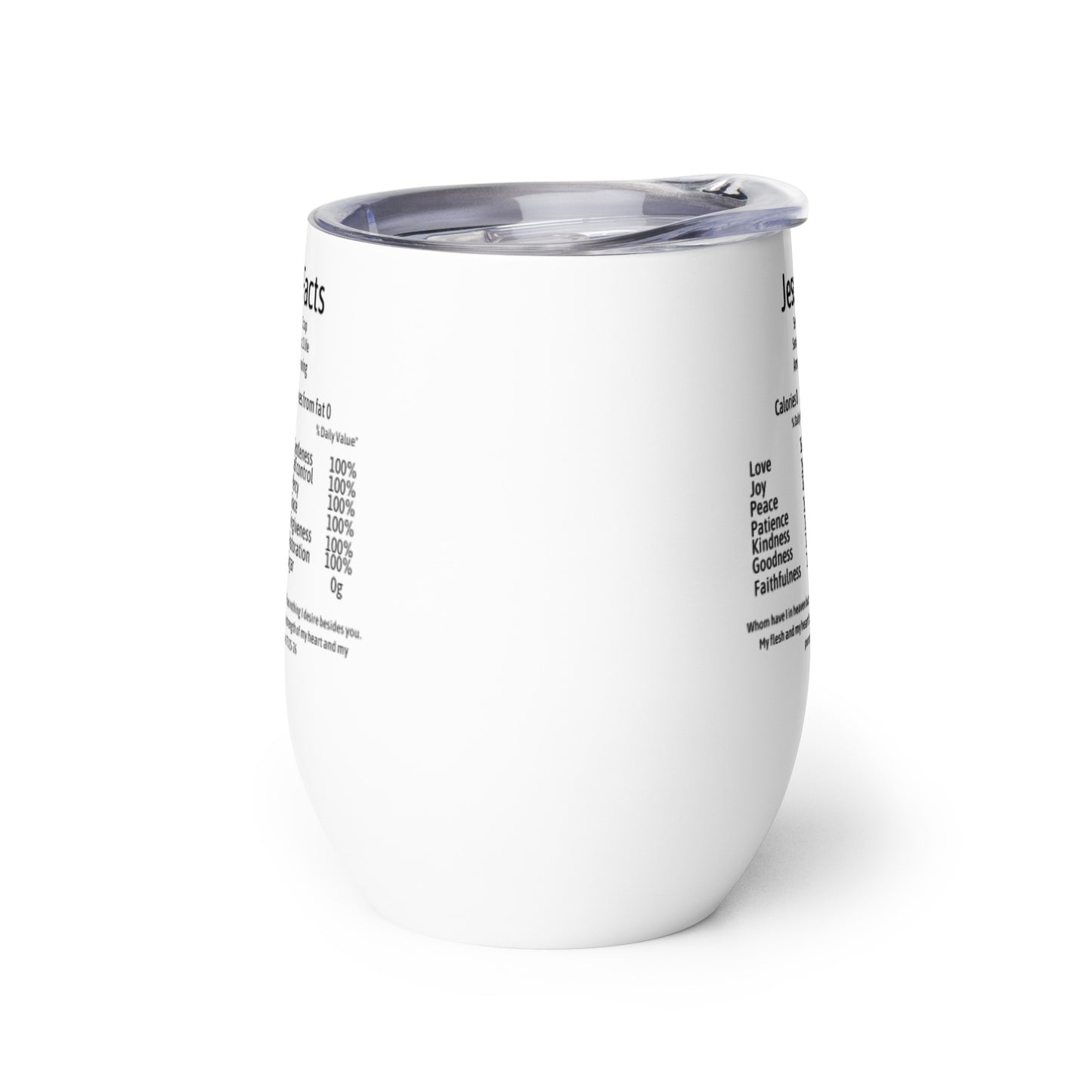 Jesus Facts Wine Tumbler