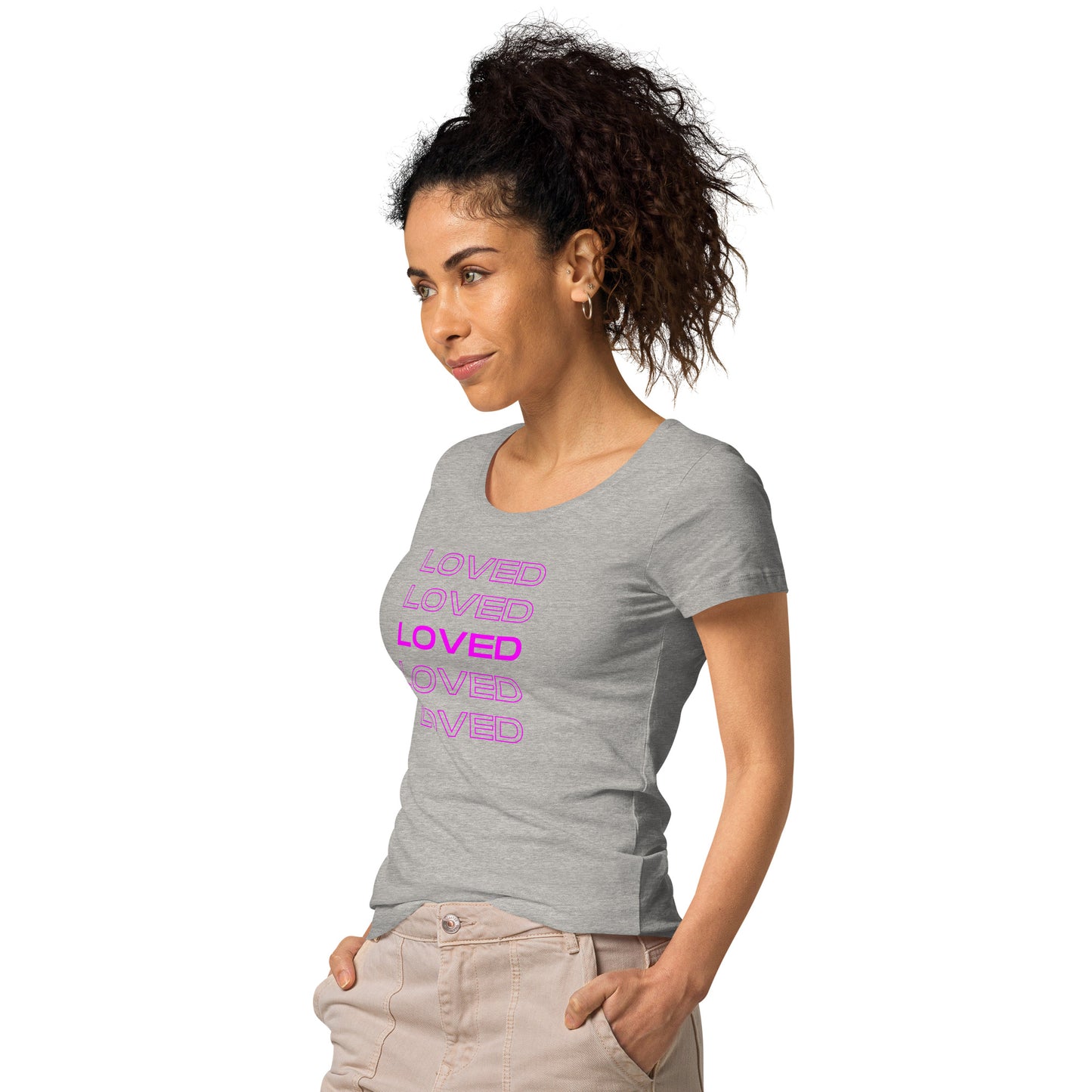 Loved, Women’s basic organic t-shirt