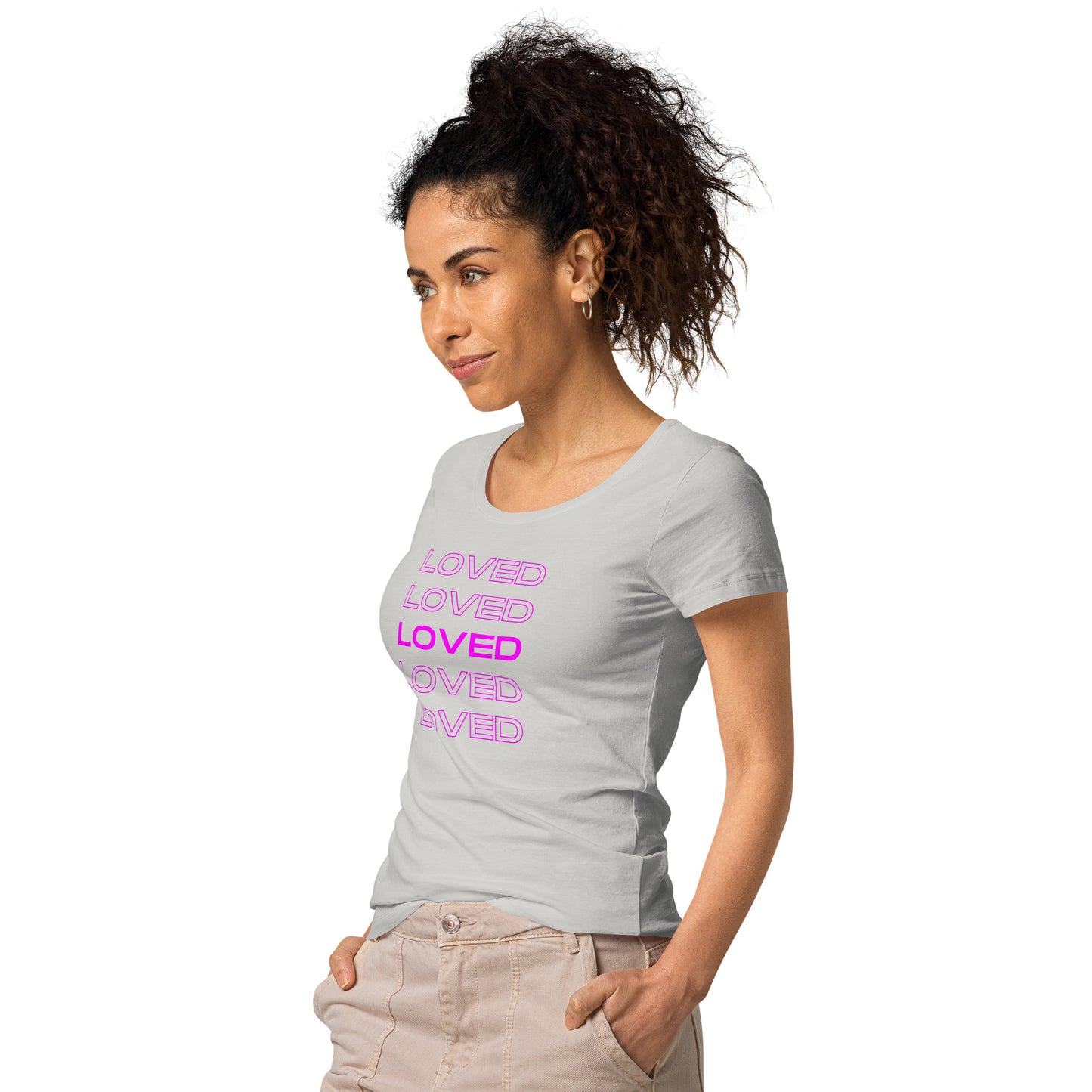 Loved, Women’s basic organic t-shirt