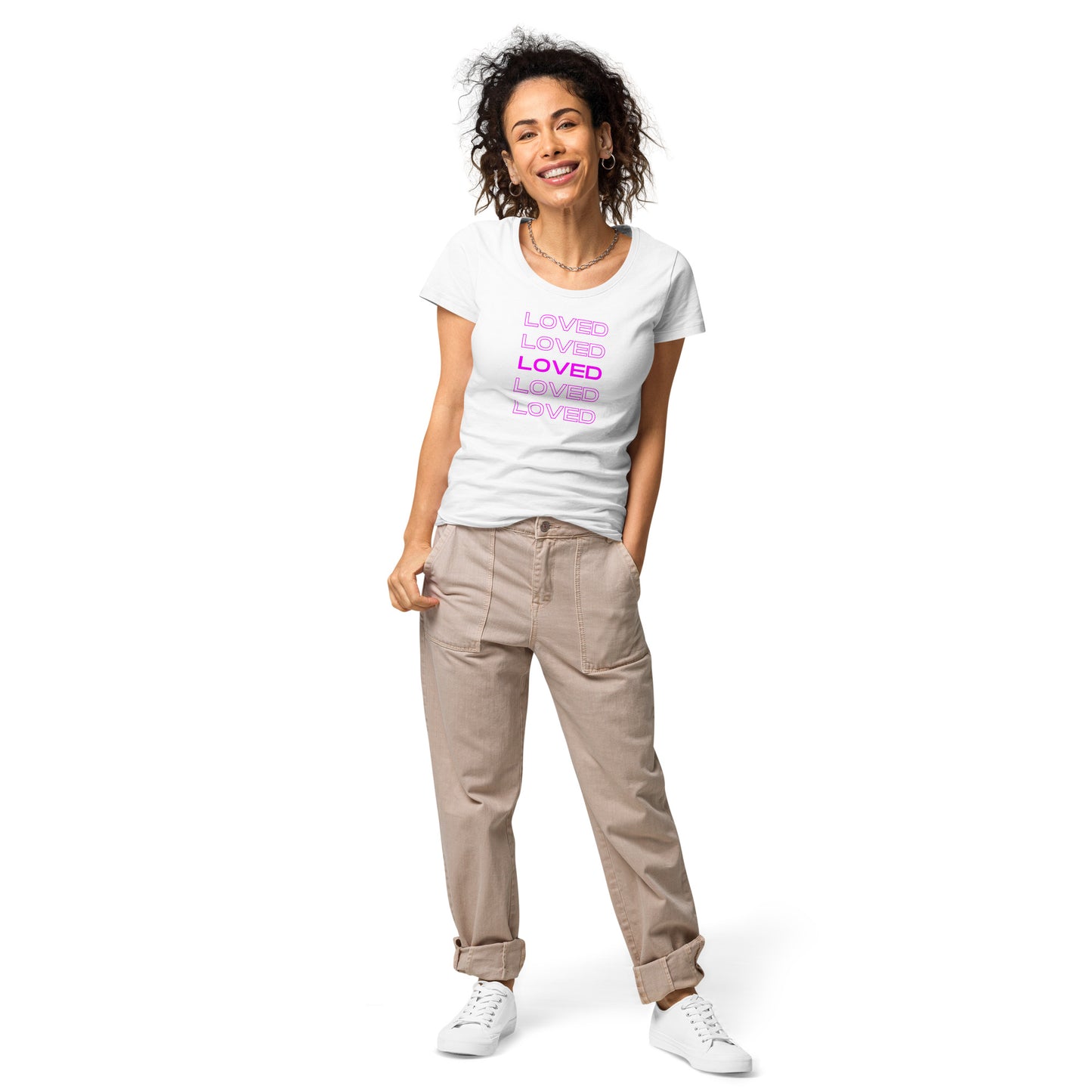 Loved, Women’s basic organic t-shirt