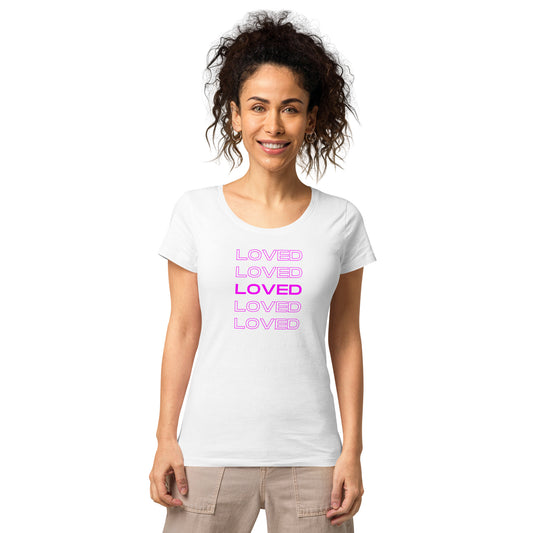 Loved, Women’s basic organic t-shirt