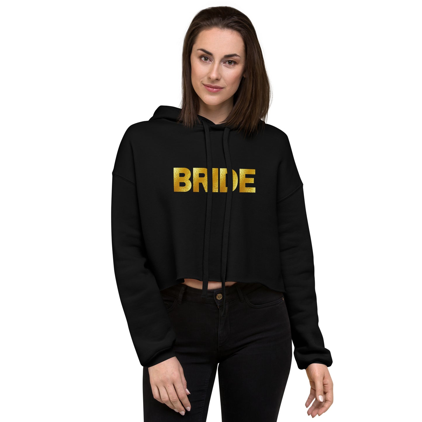 Bride Crop Hoodie