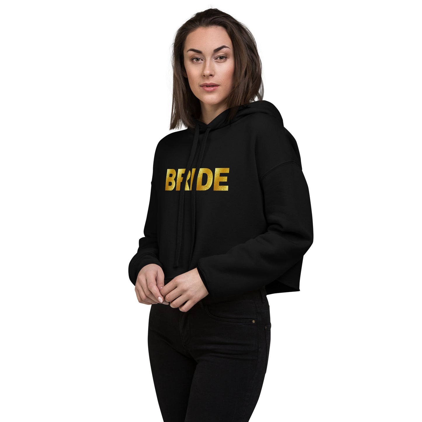 Bride Crop Hoodie