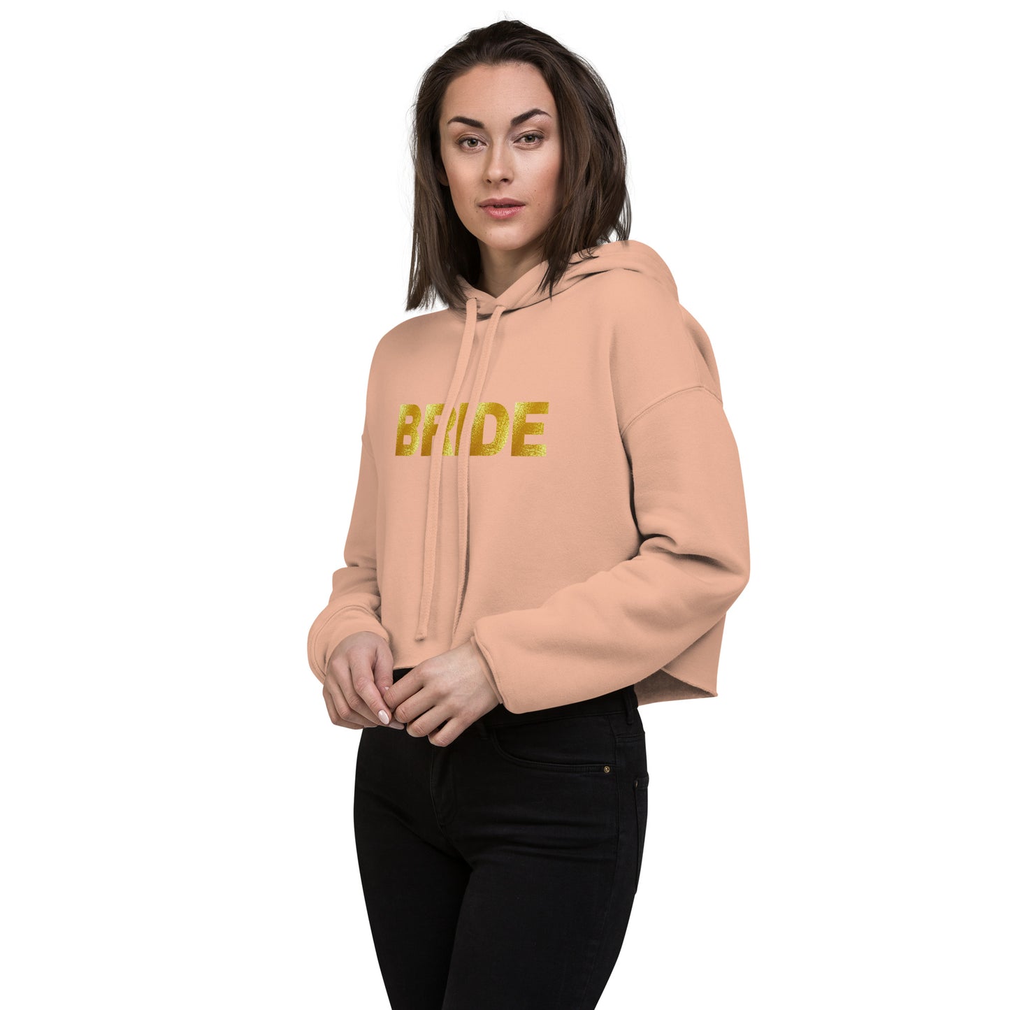 Bride Crop Hoodie