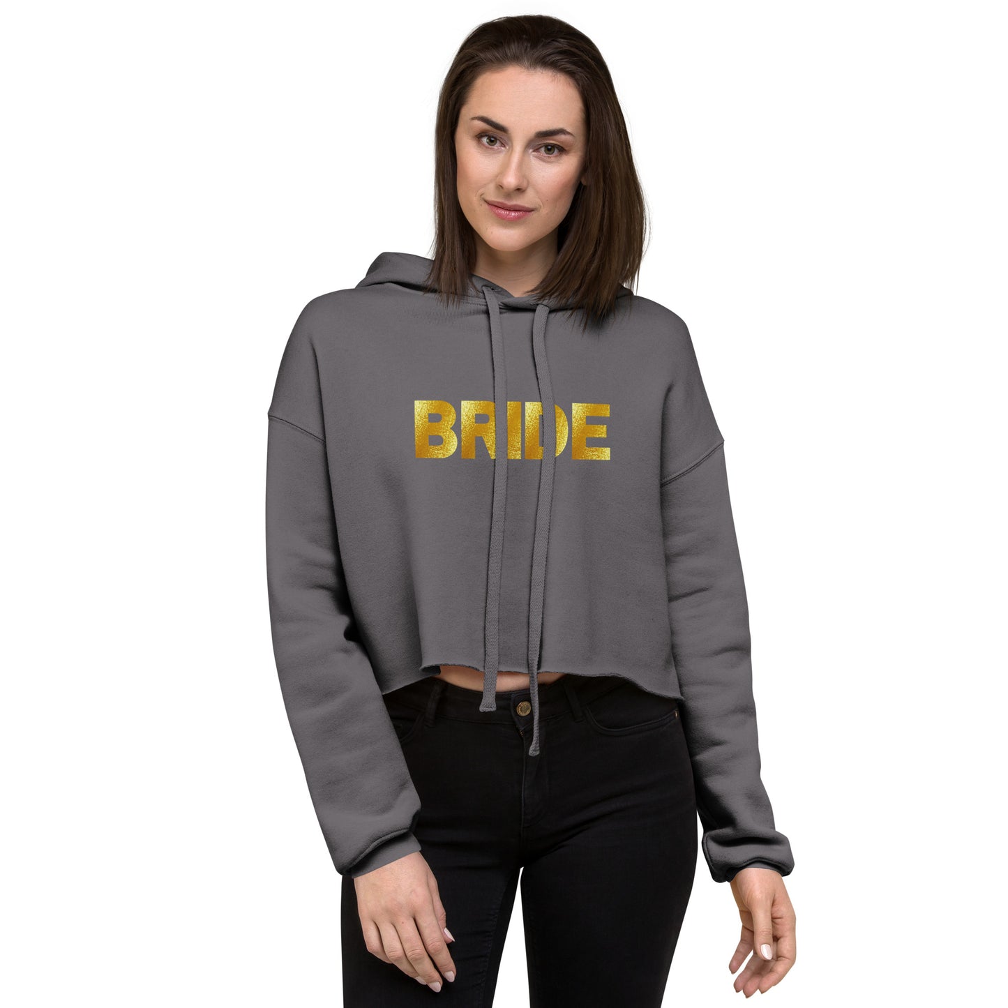 Bride Crop Hoodie