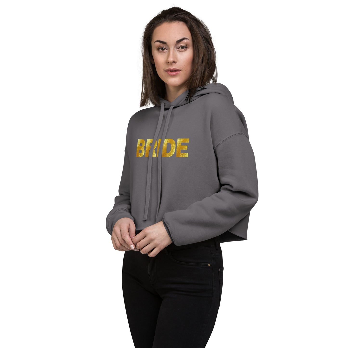 Bride Crop Hoodie