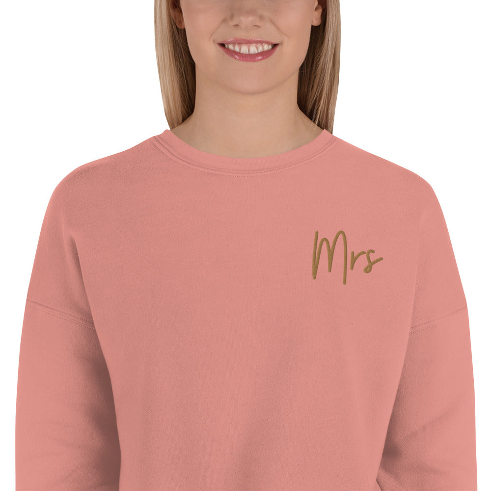 Mrs Crop Sweatshirt