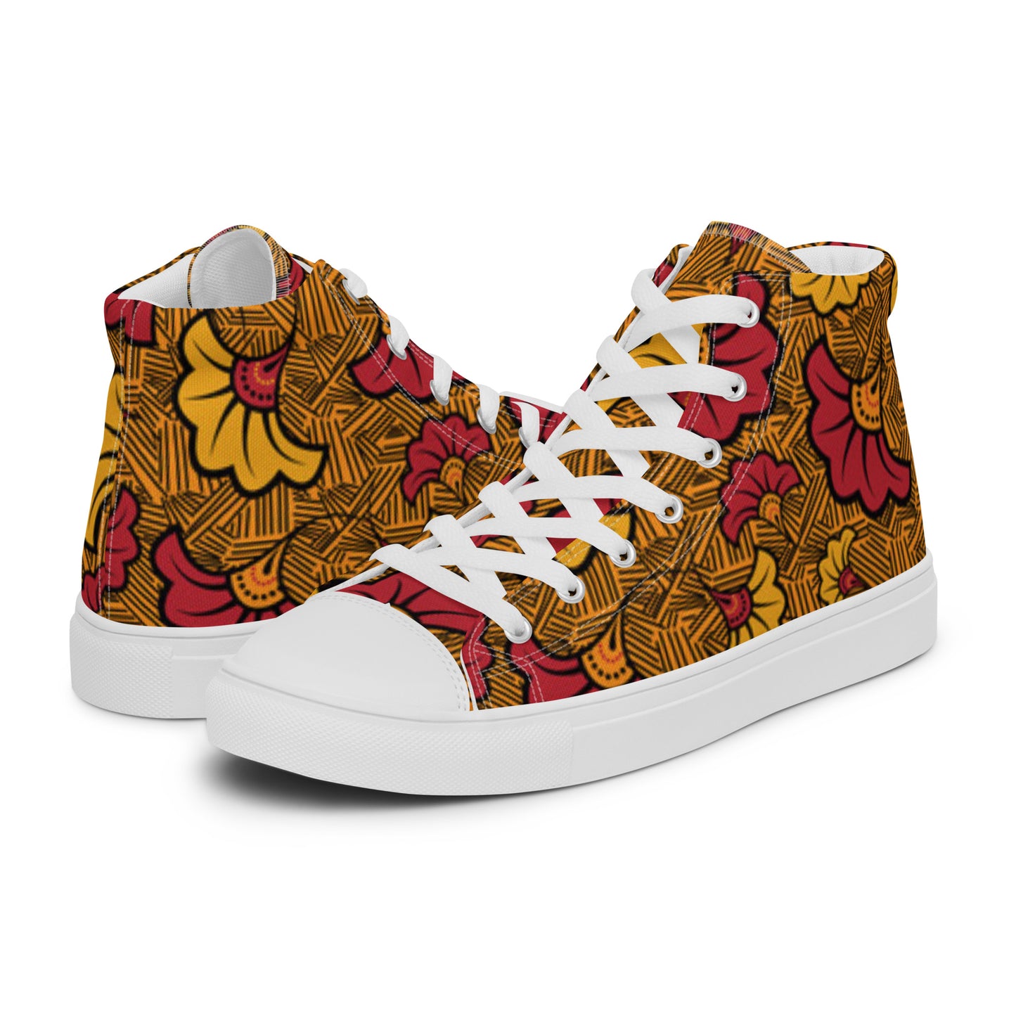 Ankara Women’s High Top Canvas Shoes