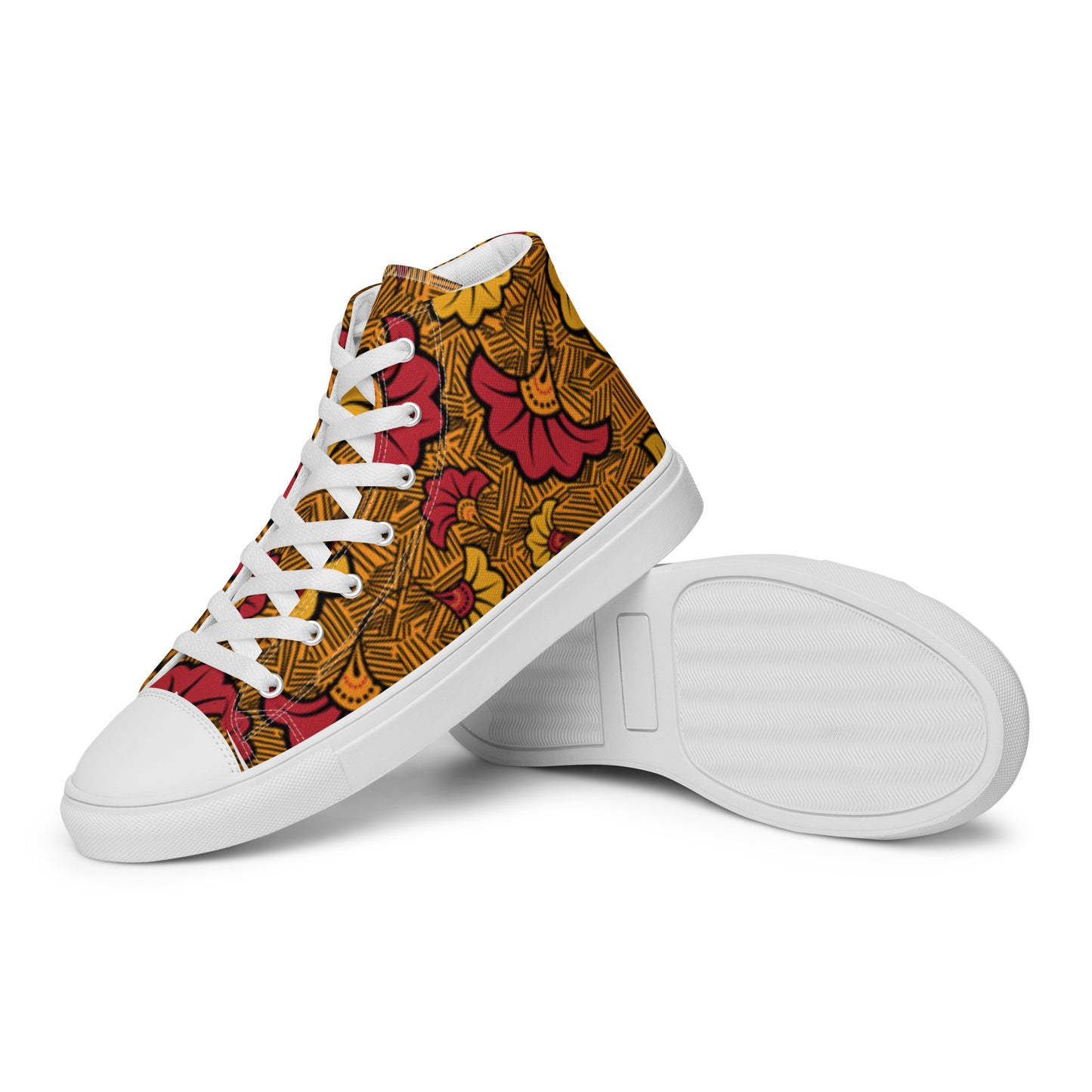 Ankara Women’s High Top Canvas Shoes