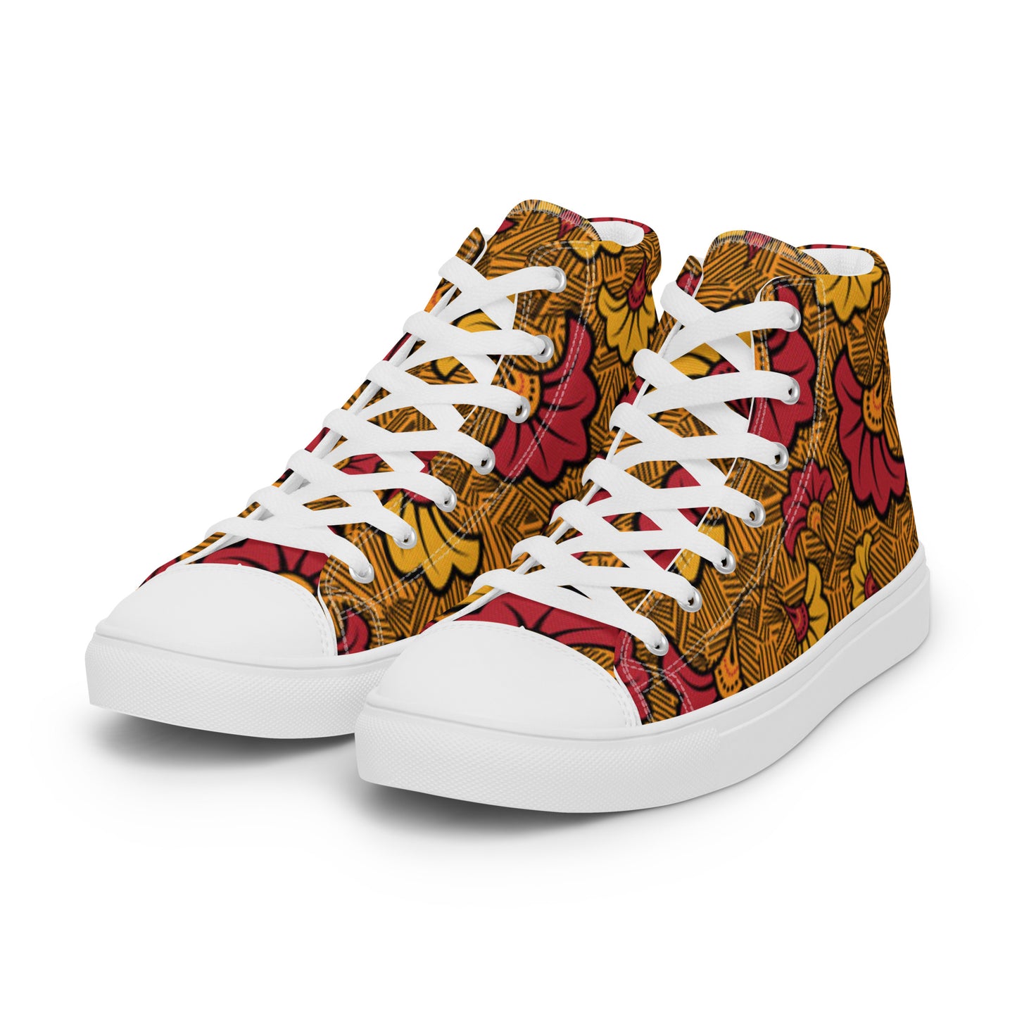 Ankara Women’s High Top Canvas Shoes