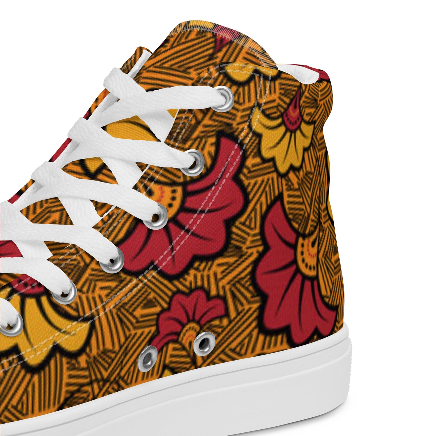 Ankara Women’s High Top Canvas Shoes