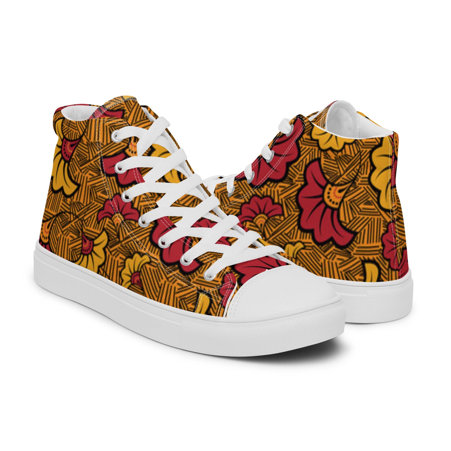 Ankara Women’s High Top Canvas Shoes