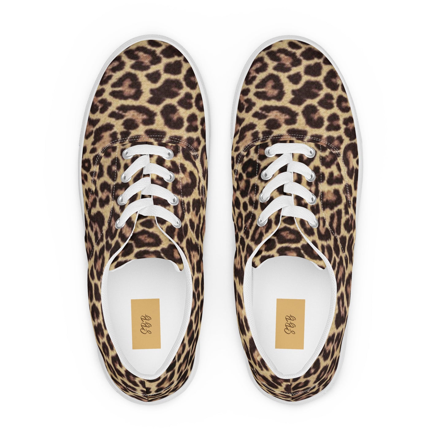 Leopard Women’s Lace-Up Canvas Shoes