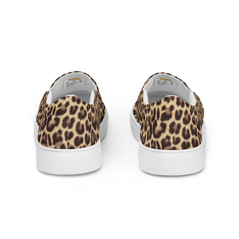 Leopard Men’s Slip-On Canvas Shoes