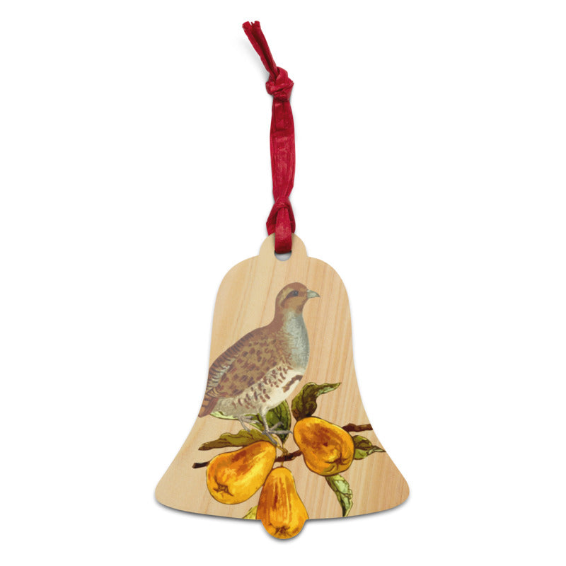 Partridge In A Pear Tree Wooden Ornaments