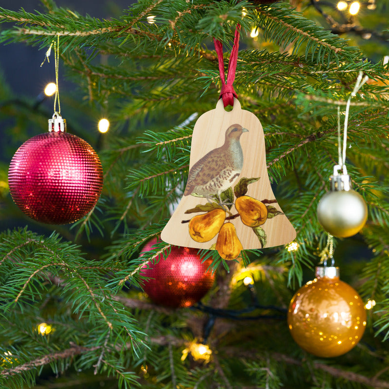 Partridge In A Pear Tree Wooden Ornaments