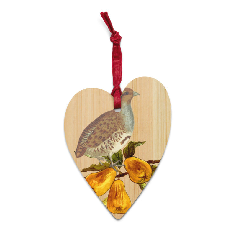 Partridge In A Pear Tree Wooden Ornaments