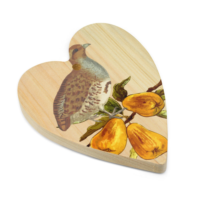 Partridge In A Pear Tree Wooden Ornaments