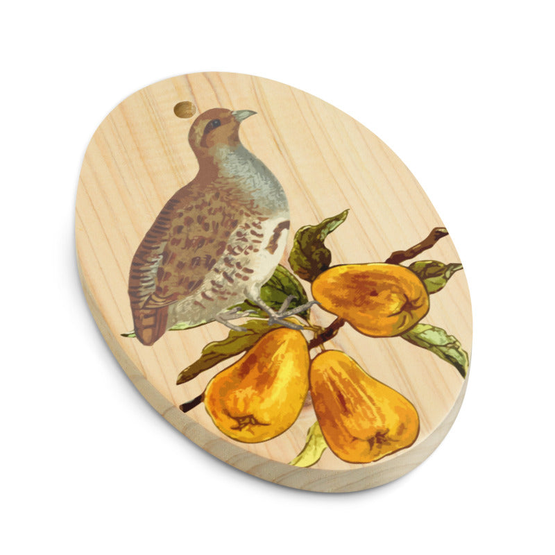 Partridge In A Pear Tree Wooden Ornaments