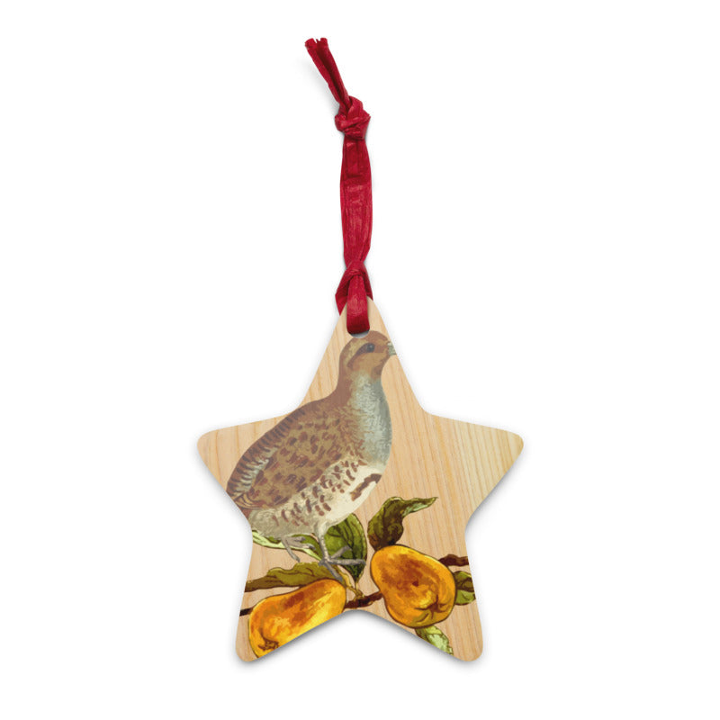 Partridge In A Pear Tree Wooden Ornaments