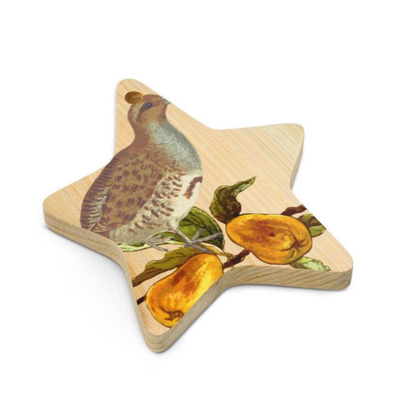 Partridge In A Pear Tree Wooden Ornaments